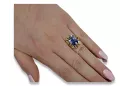 Ring Alexandrit 14 Karat Gelbgold Vintage Handwerk vrc015y
